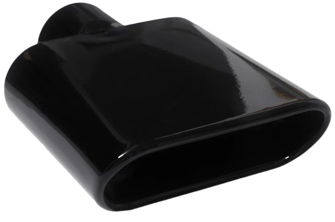 2.5_ ID X6.5X2.5_X 8.5_ Rolled Edge Slant Cut Coated Gloss Black T815GB